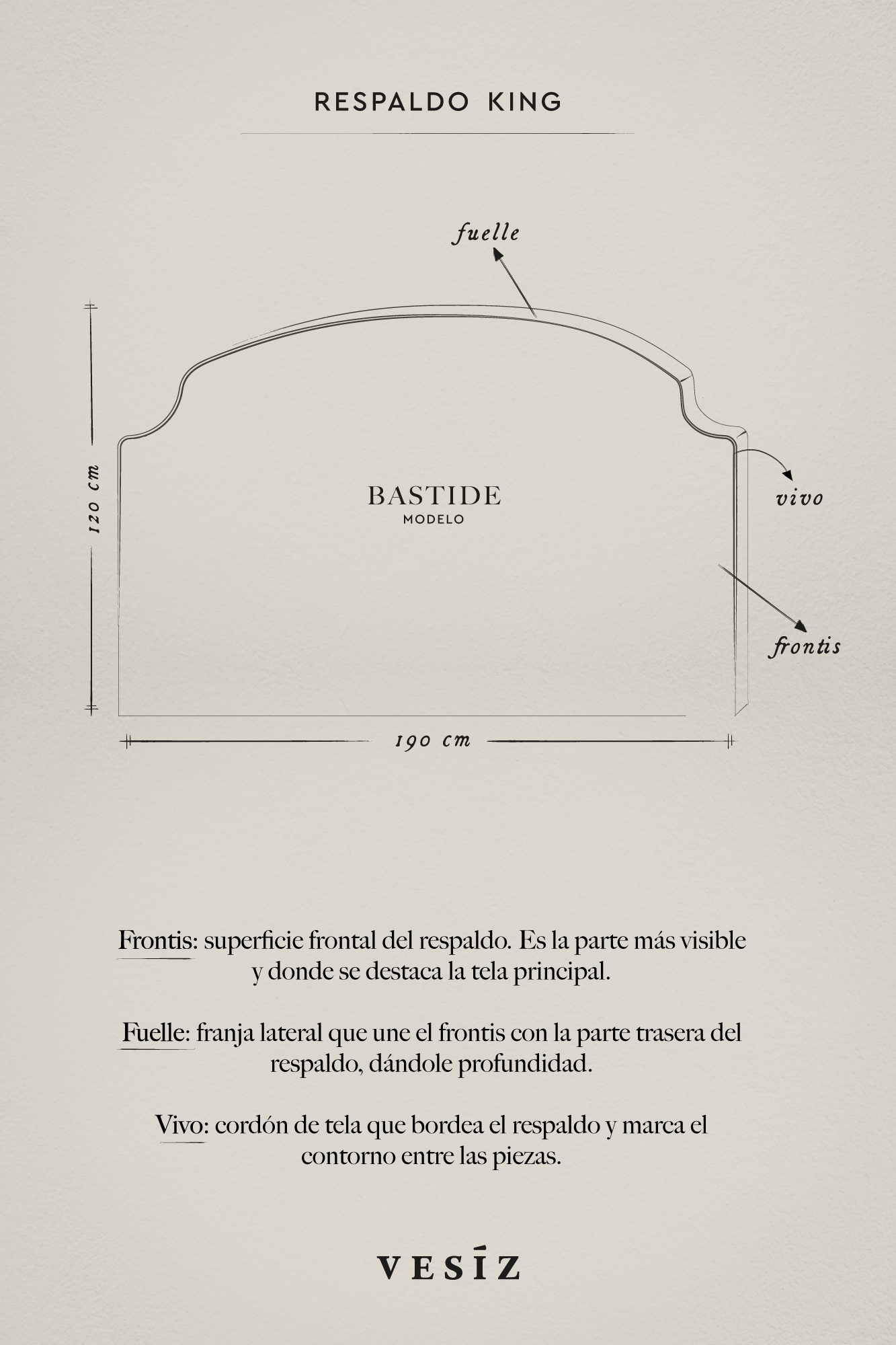 Respaldo Bastide · King | Ebène